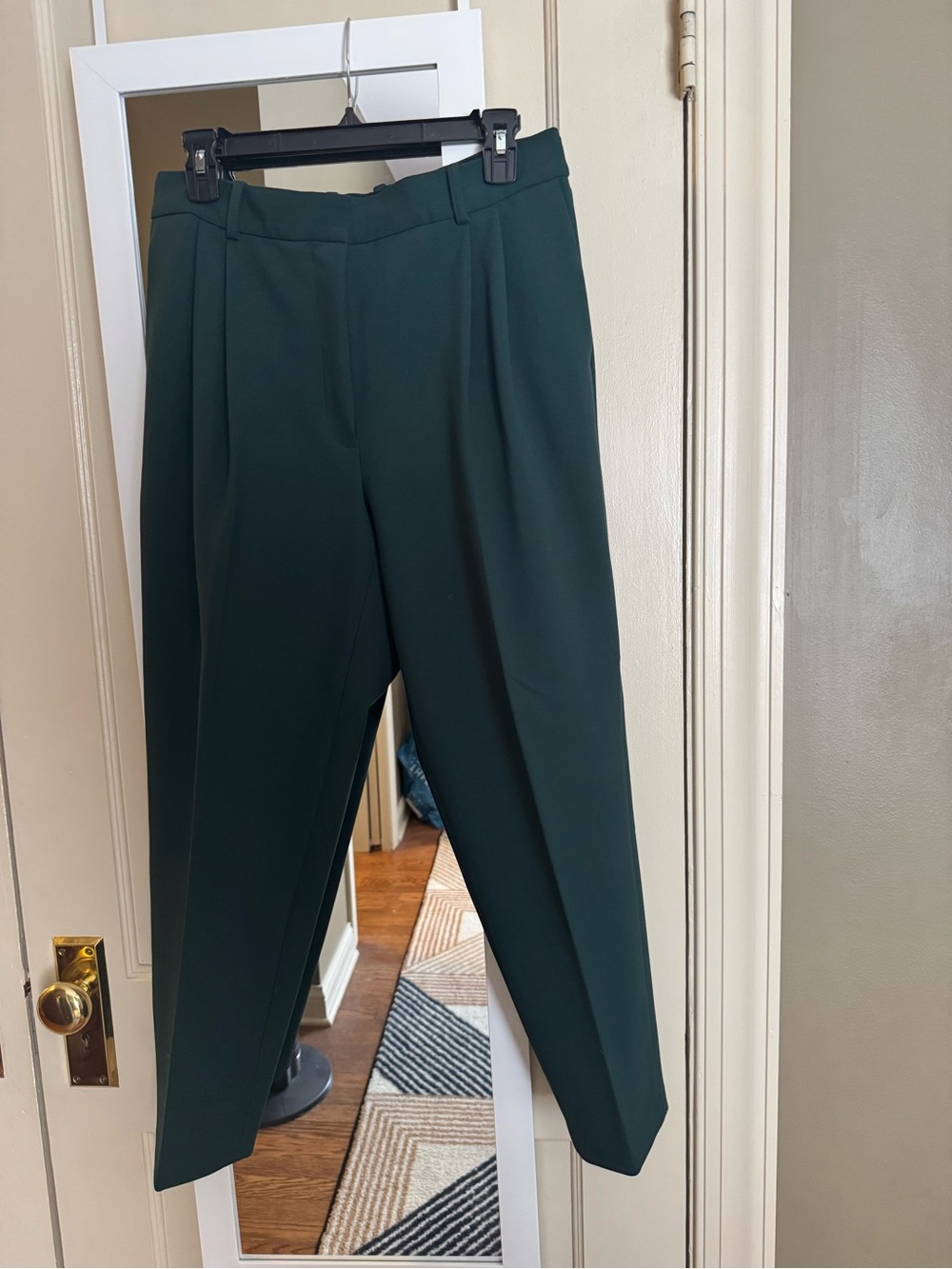 Babaton Dark Green Dress Pants